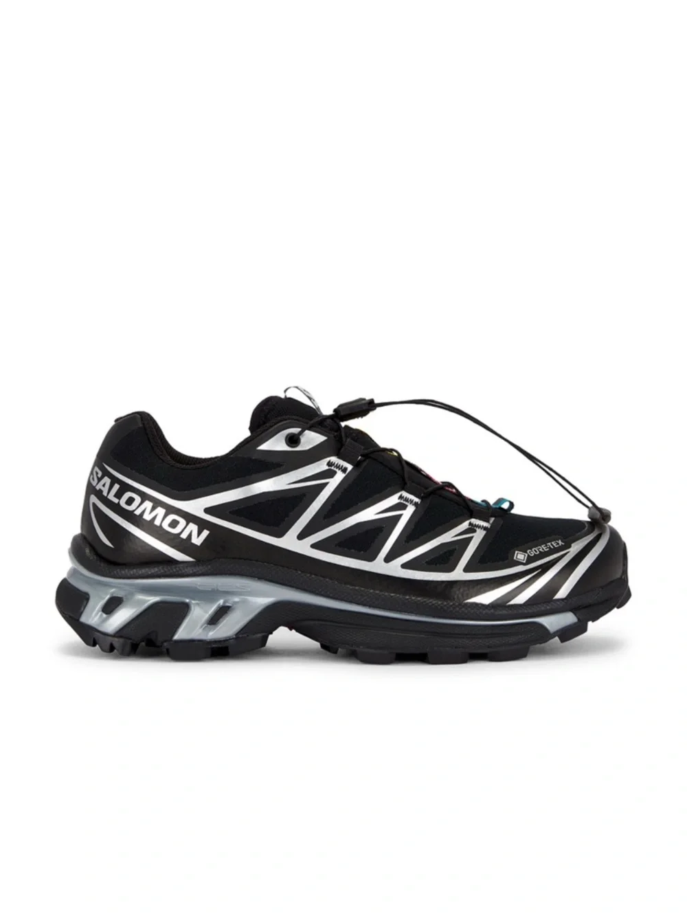 Salomon XT-6 GTX Sneaker in Black & Silver - Picture 1 of 3